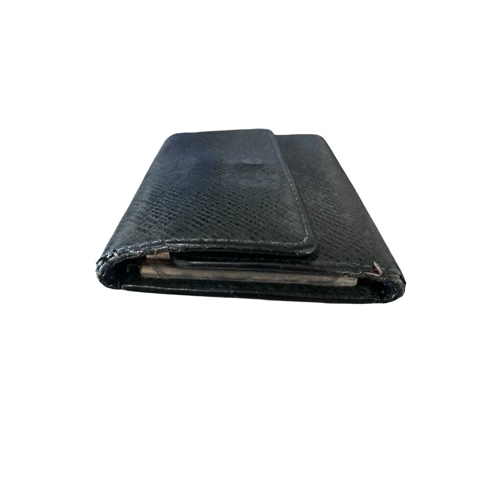 Louis Vuitton 6 Key Case Wallet Taiga Dark Green